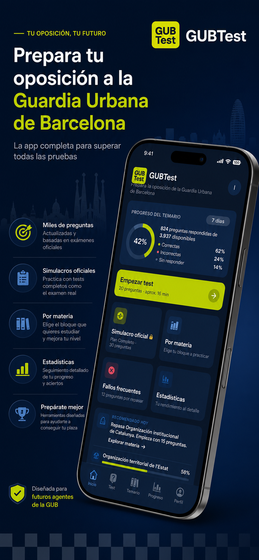 Prepara tu oposición a la Guàrdia Urbana de Barcelona